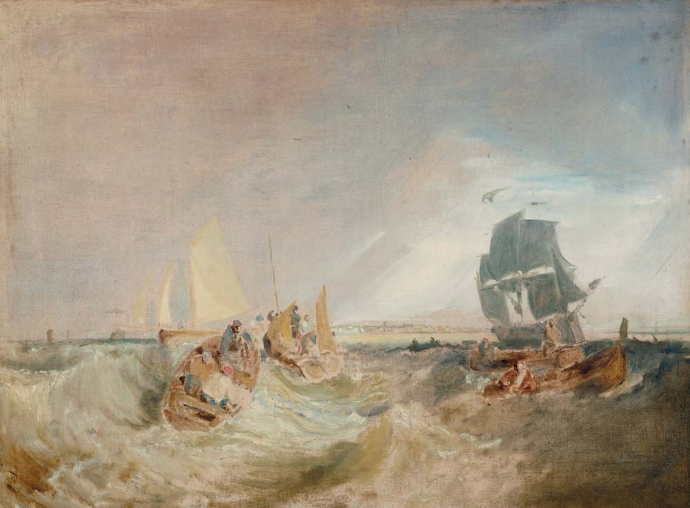 shipping at the mouth of thames by J.M.W. Turner, 12x8" (A4) Poster