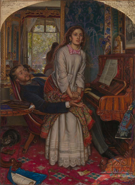 the awakening conscience by W. H. Hunt, 12x8" (A4) Poster