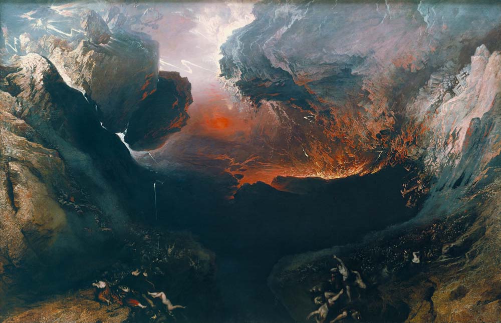 the great day of his wrath by John Martin, 12x8" (A4) Poster