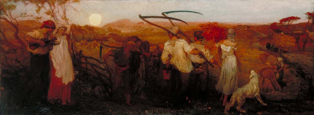 the harvest moon by George Mason, 1870, 12x8" (A4) Poster