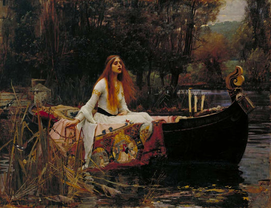 the lady of shalott by J. W. Waterhouse, 12x8" (A4) Poster