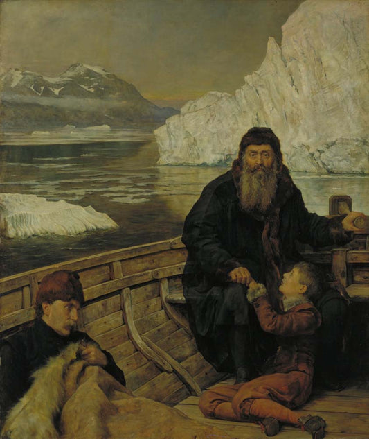 the last voyage of henry hudson by J. Collier, 12x8" (A4) Poster