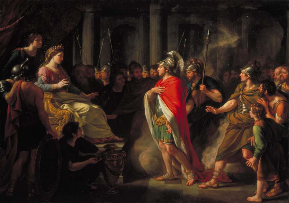 the meeting of dido & aeneas by Sir N.D.-Holland, 12x8" (A4) Poster