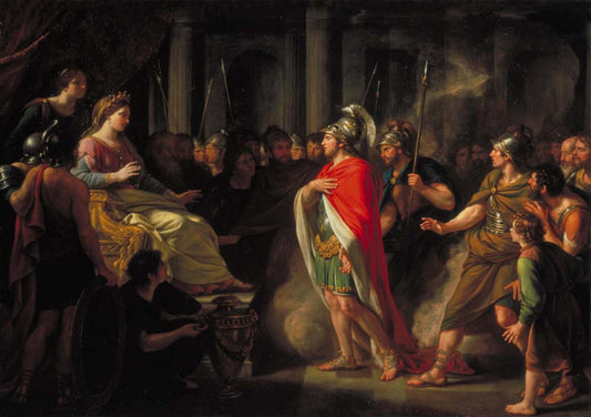 the meeting of dido & aeneas by Sir N.D.-Holland, 12x8" (A4) Poster