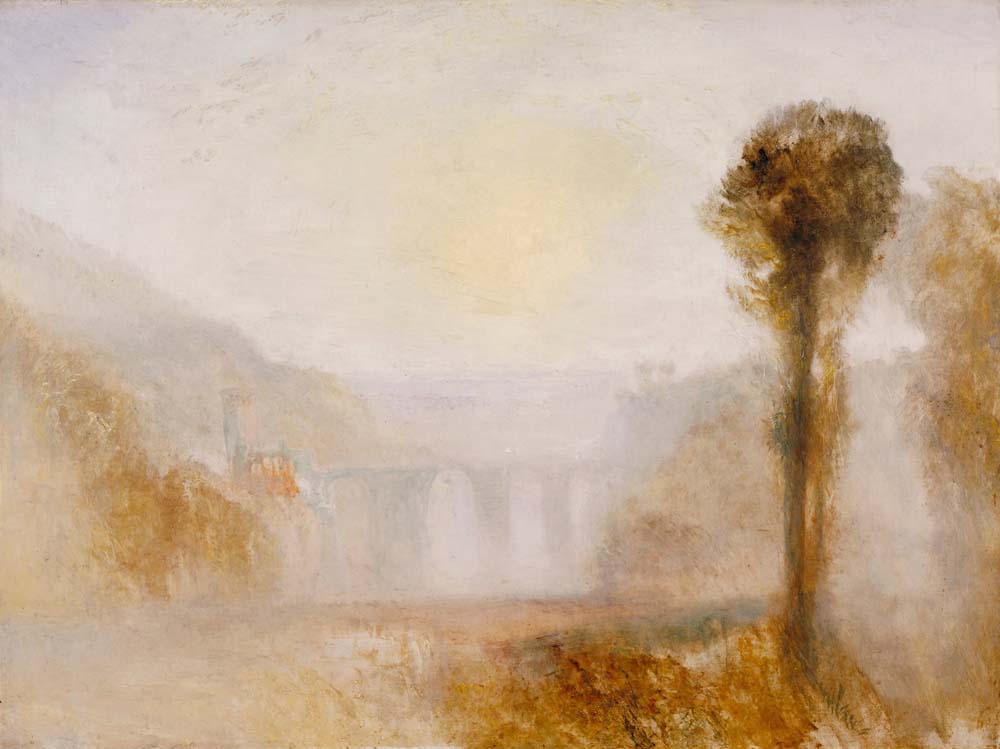 the ponte delle torri, spoleto by J.M.W.Turner, 12x8" (A4) Poster
