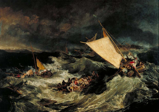 the shipwreck by J. Mallord William Turner, 12x8" (A4) Poster