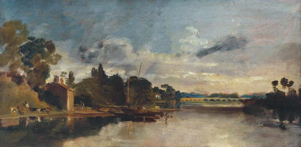 the thames near walton bridges by J.M.W. Turner, 12x8" (A4) Poster