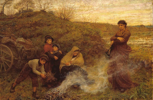 the vagrants by Frederick Walker, 1868, 12x8" (A4) Poster