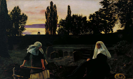 the vale of rest by Sir John Everett Millais, 12x8" (A4) Poster