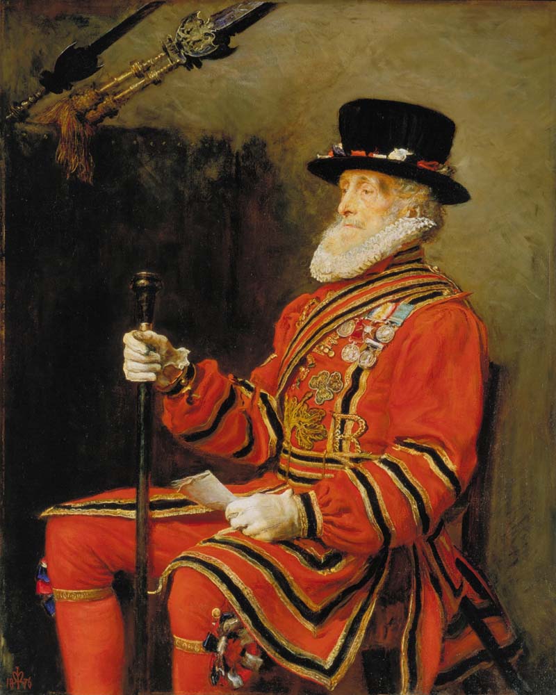 the yeoman of the guard by Sir J. E. Millais, 12x8" (A4) Poster