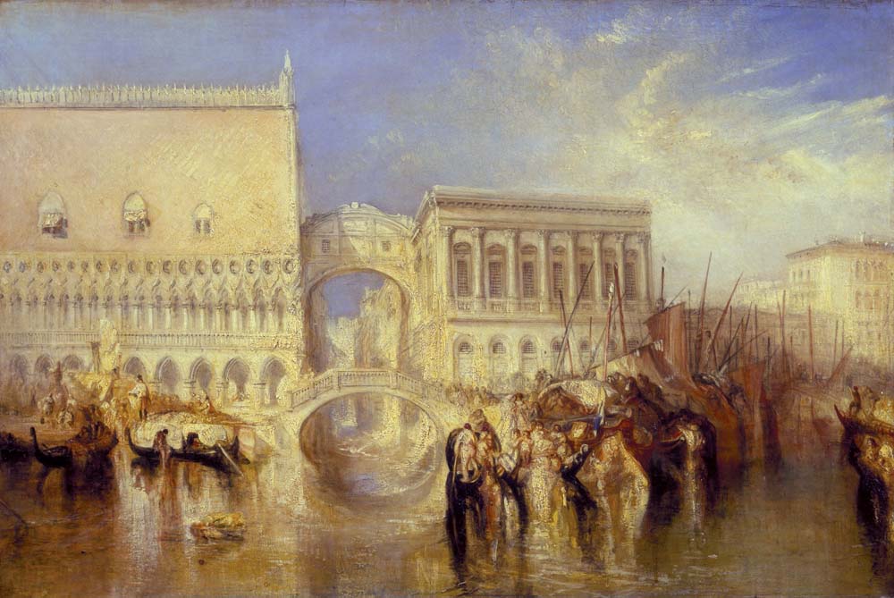 venice, the bridge of sighs by J. M. W. Turner, 12x8" (A4) Poster