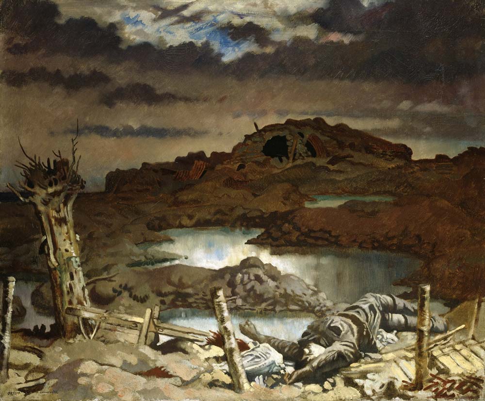 zonnebeke by Sir William Orpen, 1918, 12x8" (A4) Poster