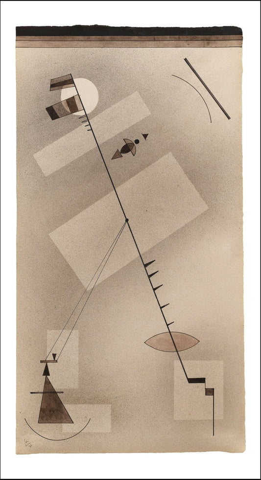 TAUT LINE by Wassily Kandinsky, 23x16"( A2 size ) Poster Print