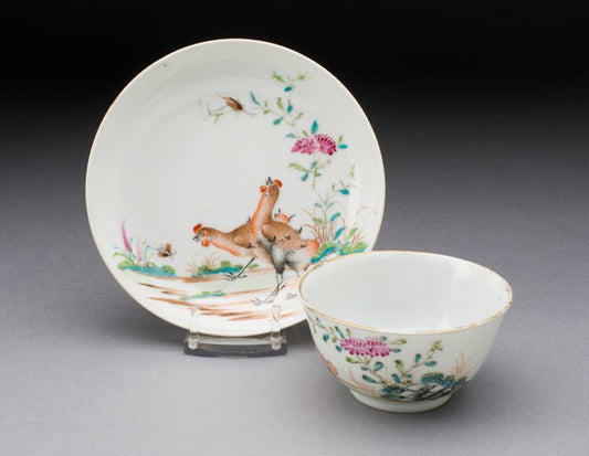 Tea Bowl and Saucer by  China, 23x16"( A2 size) Poster Print