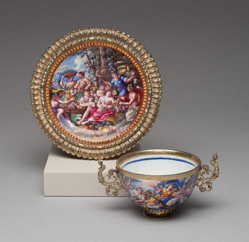 Tea Bowl and Saucer by  Matthäus Baur II, 23x16"( A2 size) Poster Print