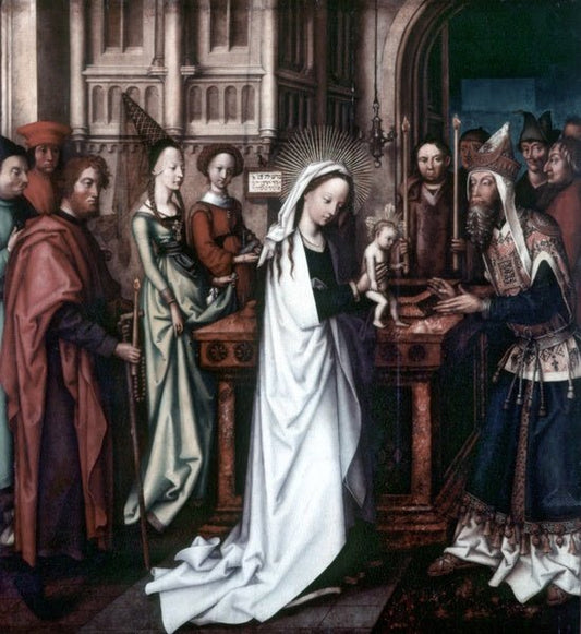 Teile vom Hochaltar der Frankfurter Dominikanerkirche (Fragment), vintage artwork by Hans Holbein the Elder, A3 (16x12") Poster Print