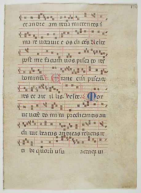 :Bifolium from an Antiphonary 14th century -16x12"(A3) Poster