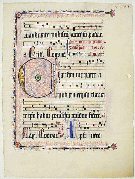 :Manuscript Leaf with Initial C from an Antiphonary c1425–50-16x12