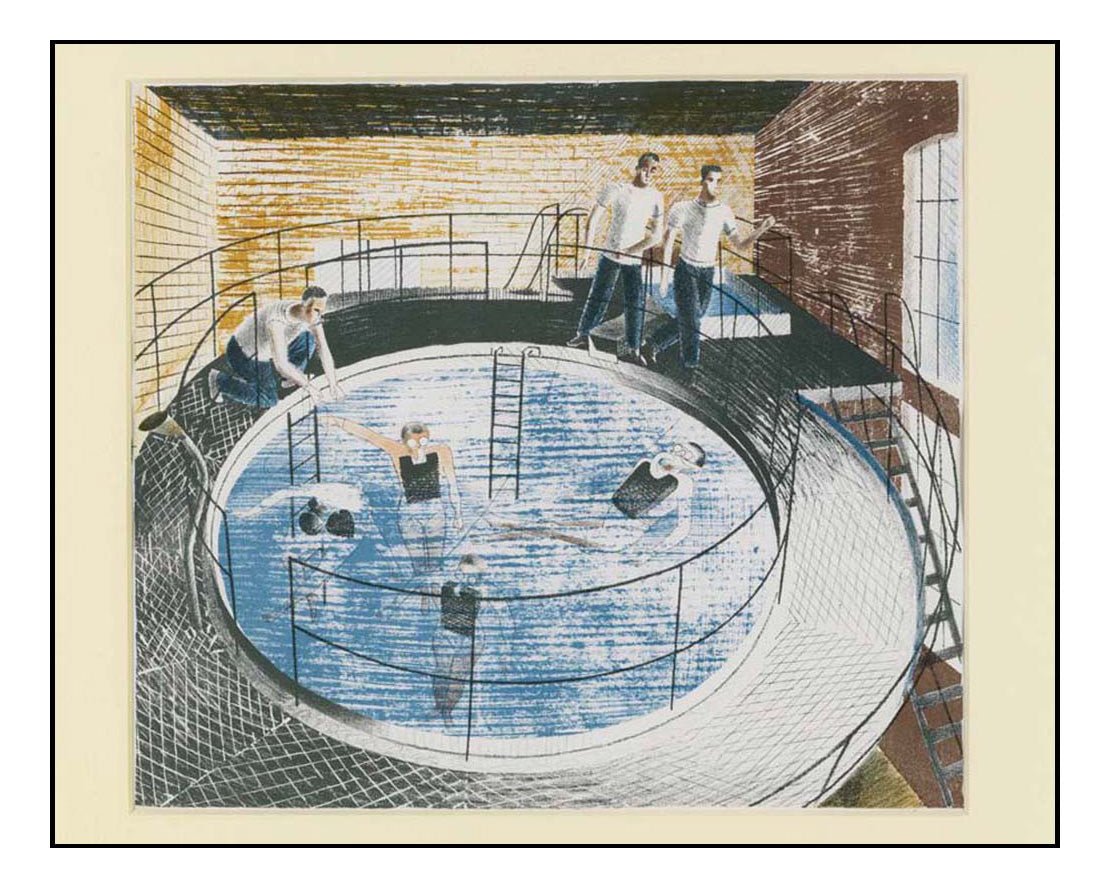 Testing Davis Equipment, 1941, HMS Dolphin Submarine, WW2 by Eric Ravilious
