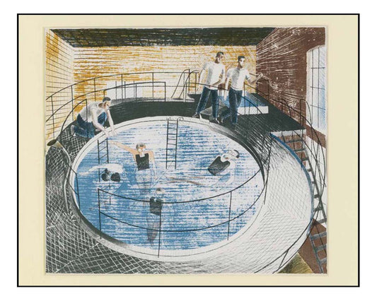 Testing Davis Equipment, 1941, HMS Dolphin Submarine, WW2 by Eric Ravilious