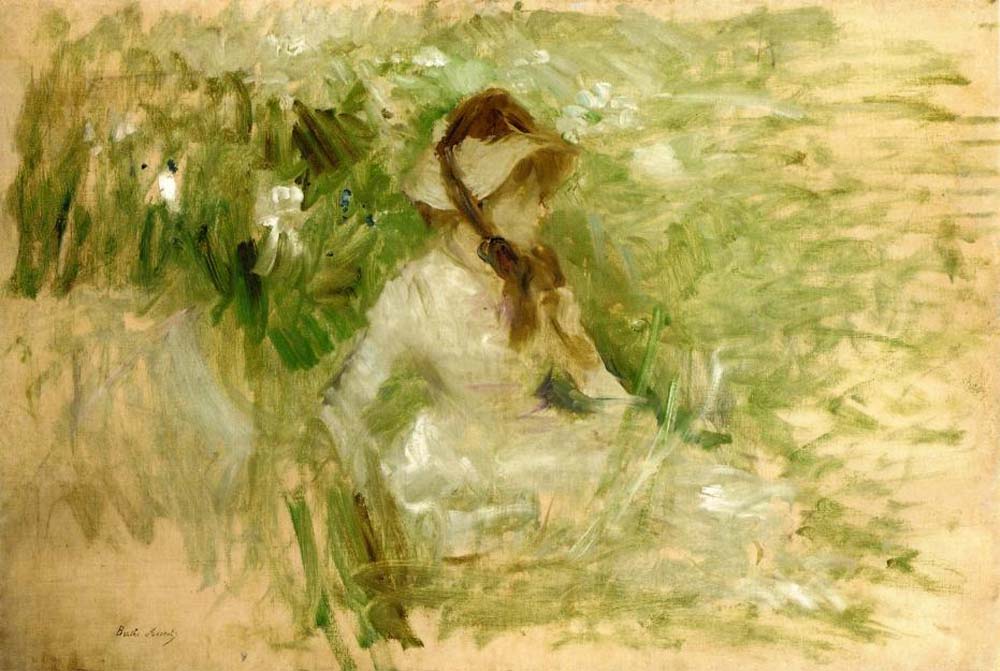 Tete de chien griffon Follette - 1882  by Berthe Morisot, vintage art, modern poster print