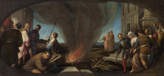 Thamar is Led to the Pyre, vintage artwork by Jacopo Bassano, A3 (16x12") Poster Print