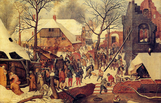 The Adoration of the Magi in the Snow, vintage artwork by Pieter Brueghel the Younger, A3 (16x12") Poster Print