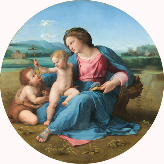 The Alba Madonna, vintage artwork by Raphael, A3 (16x12") Poster Print