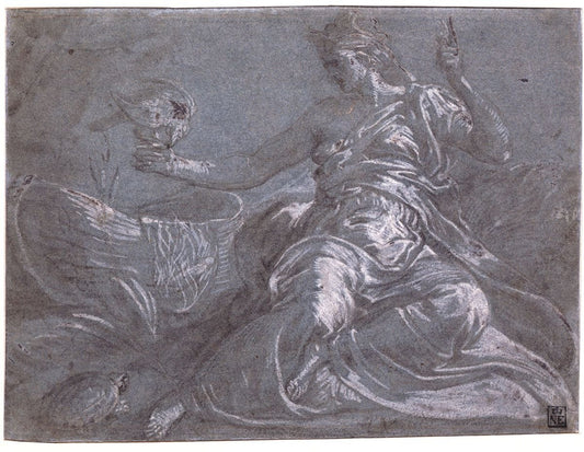 The Allegory of Touch, vintage artwork by Frans Floris, A3 (16x12") Poster Print