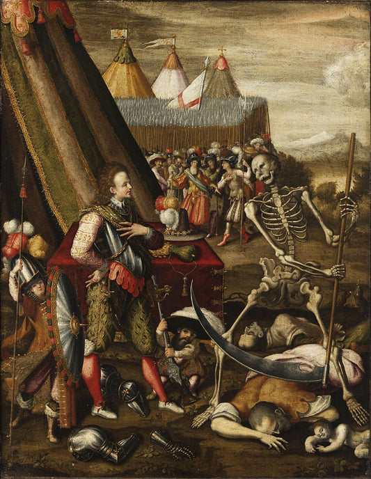 The Allegory of War, vintage artwork by Antoine Caron, A3 (16x12") Poster Print