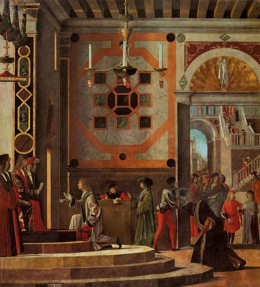 The Ambassadors Depart, vintage artwork by Vittore Carpaccio, A3 (16x12") Poster Print