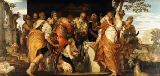 The Anointing of David, vintage artwork by Veronese, A3 (16x12") Poster Print