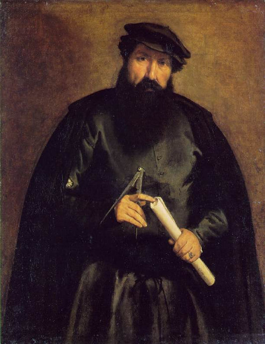 The Architect, vintage artwork by Lorenzo Lotto, A3 (16x12") Poster Print