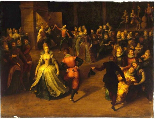 The Ball, vintage artwork by Maarten Pepyn, 12x8" (A4) Poster