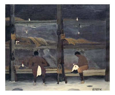 the barracks 1945 by Horace Pippin, Classic African American artwork, 16x12" (A3) Poster Print
