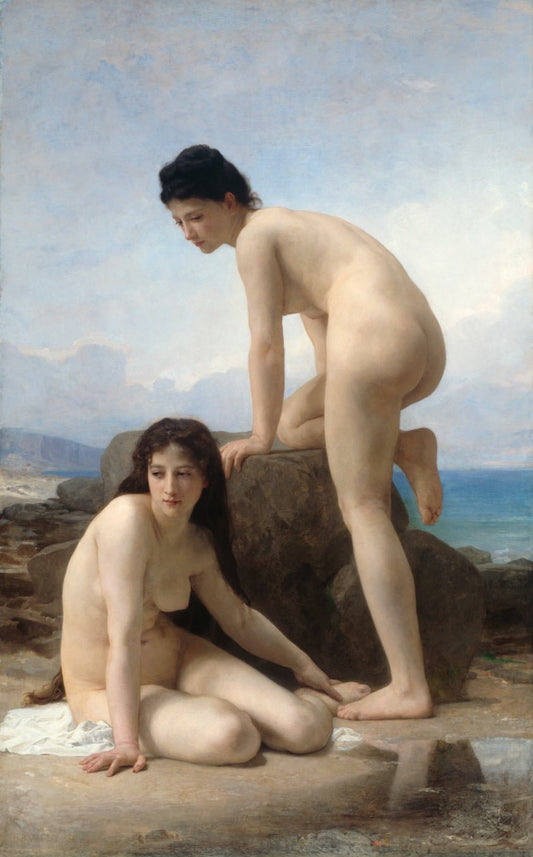 The Bathers by  William Adolphe Bouguereau, 23x16"( A2 size) Poster Print