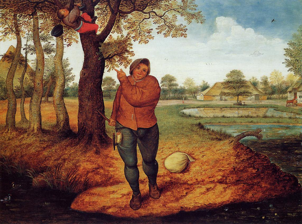 The Beater, vintage artwork by Pieter Brueghel the Younger, A3 (16x12") Poster Print