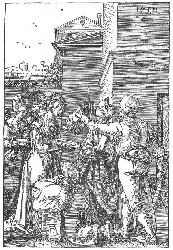The Beheading of St John the Baptist, vintage artwork by Albrecht Dürer, A3 (16x12") Poster Print