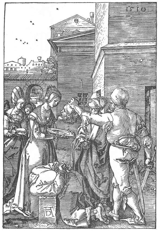 The Beheading of St John the Baptist, vintage artwork by Albrecht Dürer, A3 (16x12") Poster Print