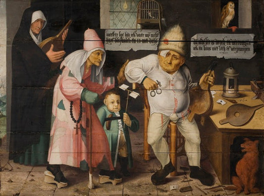 The bellows repairer., vintage artwork by Cornelis Massys, A3 (16x12") Poster Print