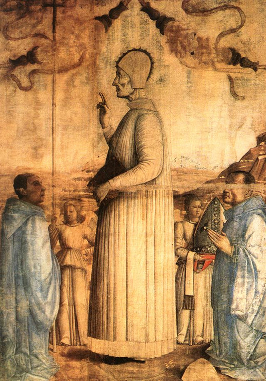 The Blessed Lorenzo Giustiniani, vintage artwork by Gentile Bellini, A3 (16x12") Poster Print