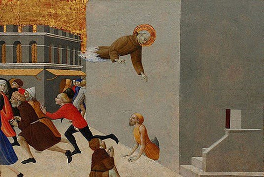 The Blessed Ranieri Frees the Poor from a Prison in Florence, vintage artwork by Sassetta, A3 (16x12") Poster Print