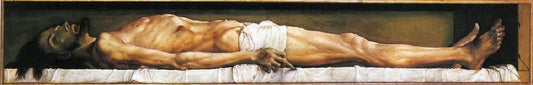 The Body of the Dead Christ in the Tomb, vintage artwork by Hans Holbein the Younger, A3 (16x12") Poster Print
