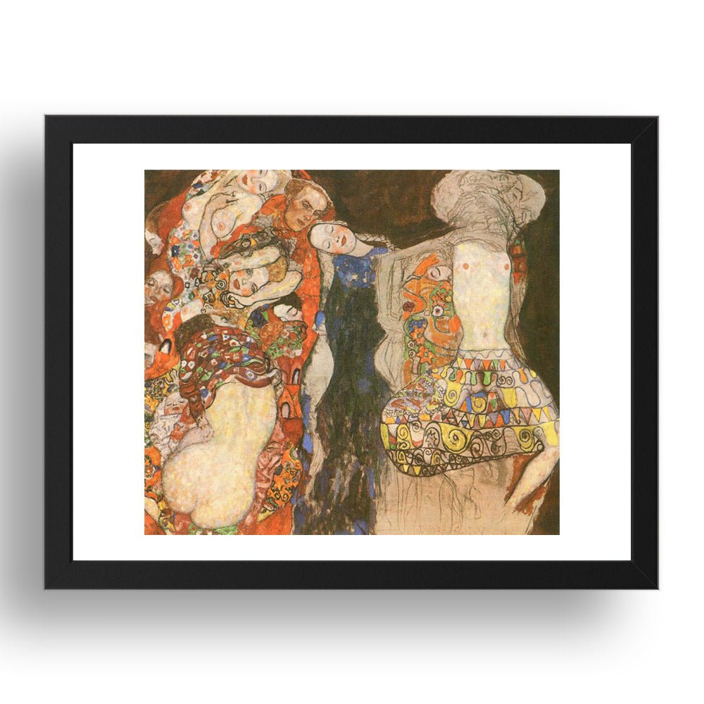 The Bride (unfinished) 1917 1918 by Gustav Klimt, 17x13" Frame