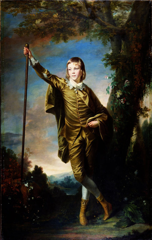The Brown Boy by Sir Joshua Reynolds, vintage art, modern poster print