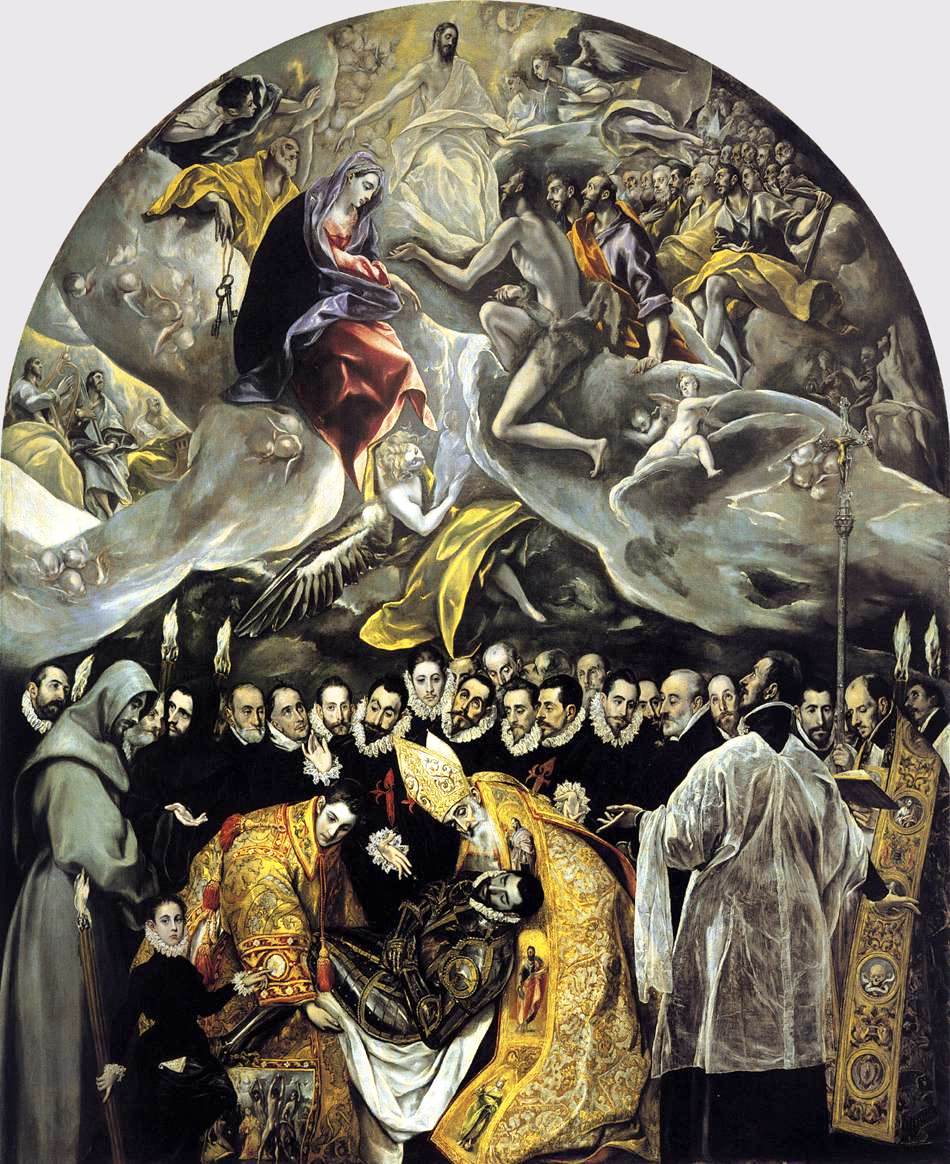 The Burial of the Count of Orgaz, vintage artwork by El Greco, A3 (16x12") Poster Print
