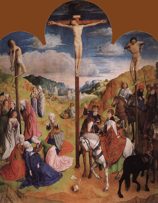 The Calvary Triptych (centre panel), vintage artwork by Hugo van der Goes, A3 (16x12") Poster Print