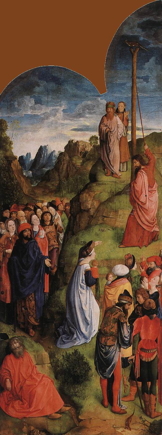 The Calvary Triptych (right wing), vintage artwork by Hugo van der Goes, A3 (16x12") Poster Print
