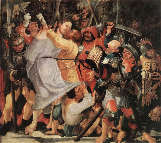 The Capture of Christ, vintage artwork by Wolf Huber, A3 (16x12") Poster Print