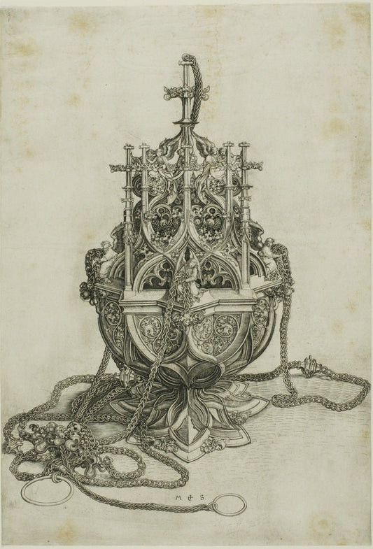 The Censer by  Martin Schongauer, 23x16"( A2 size ) Poster Print